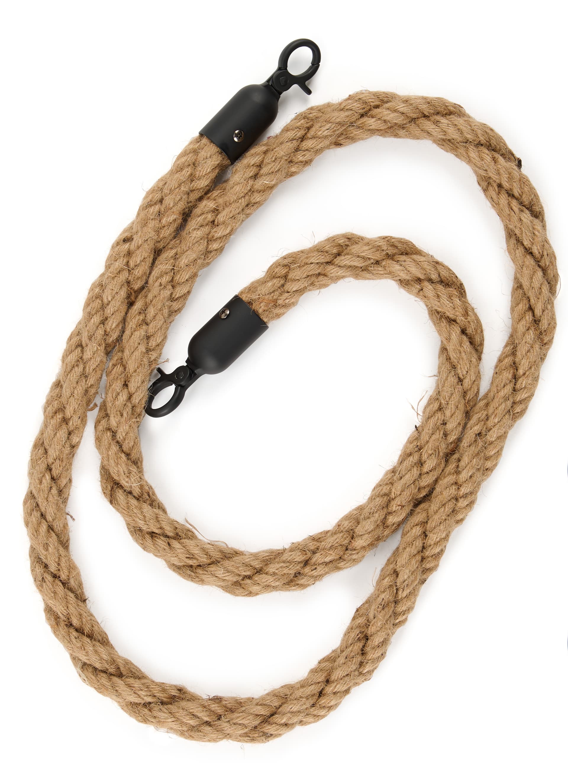 Stanchion rope with braided design