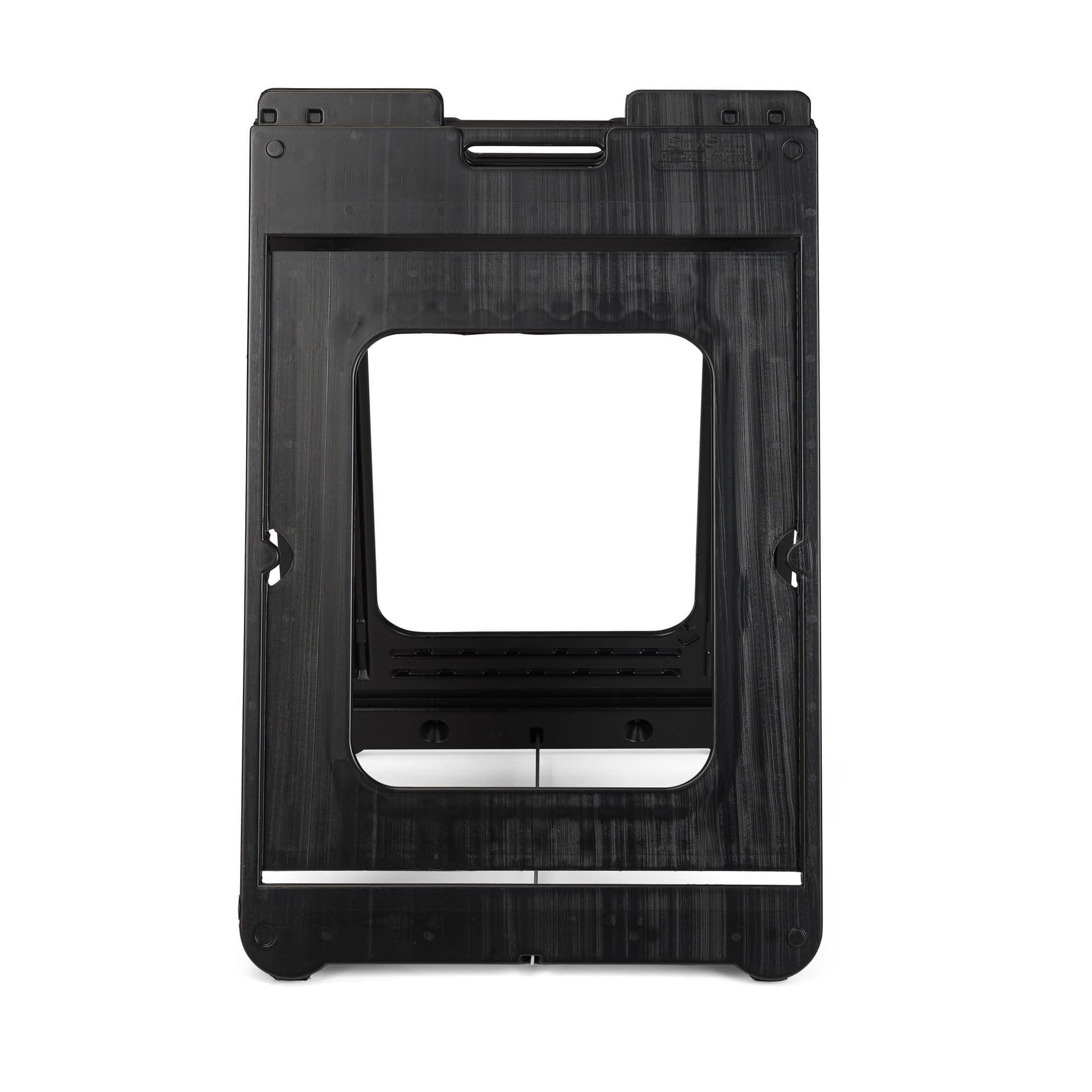 black plastic a-frame sign holders