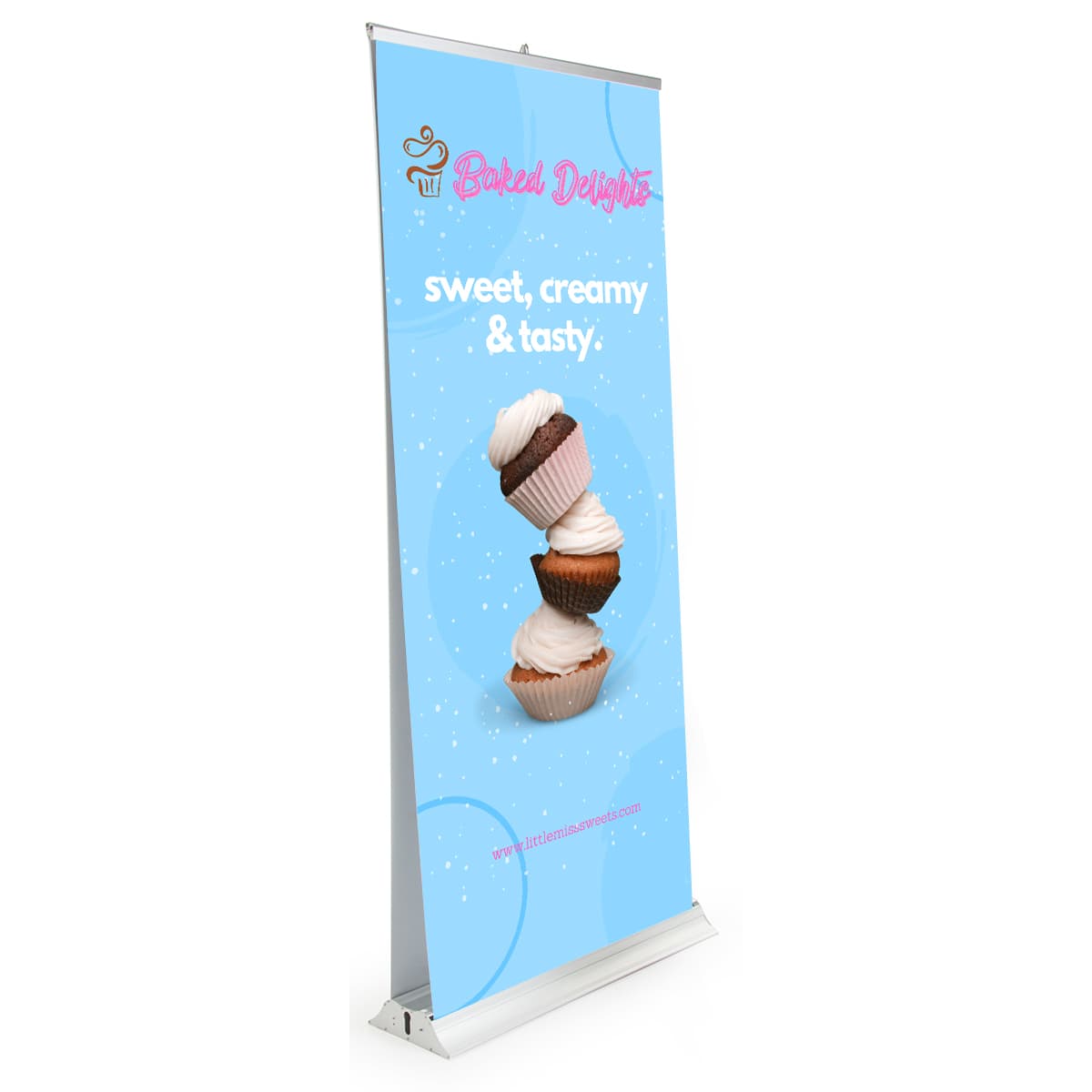 Replacement graphics for BWPD banner stands with full color artwork