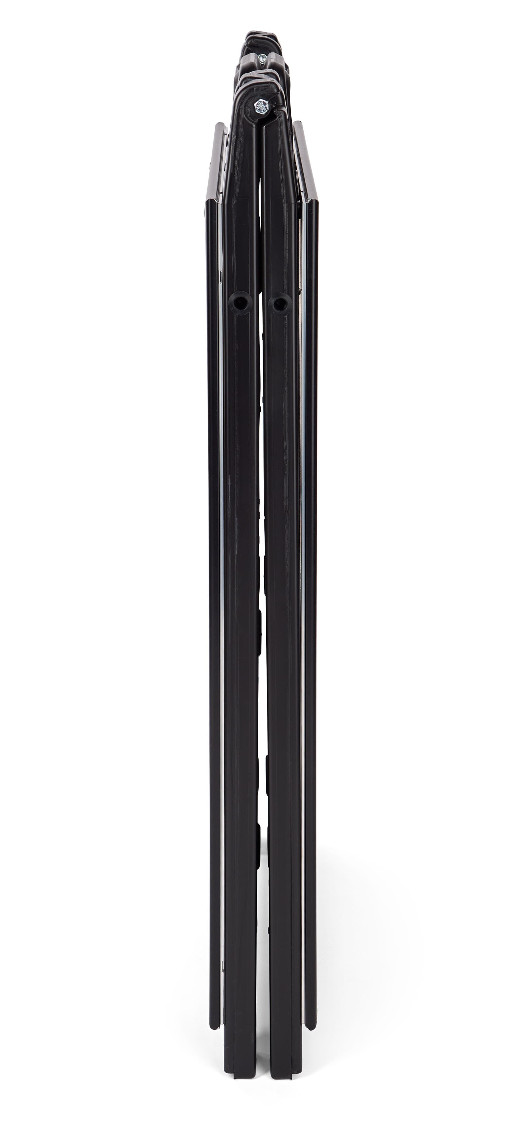 Black snap open a-frame sidewalk sign with easy collapsible design 