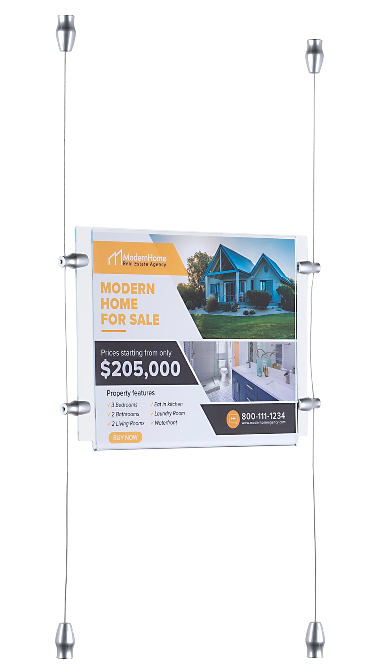 ceiling hanging sign