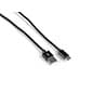 8" Type C Charging Cables, Pack of 5  - Braided Black Nylon