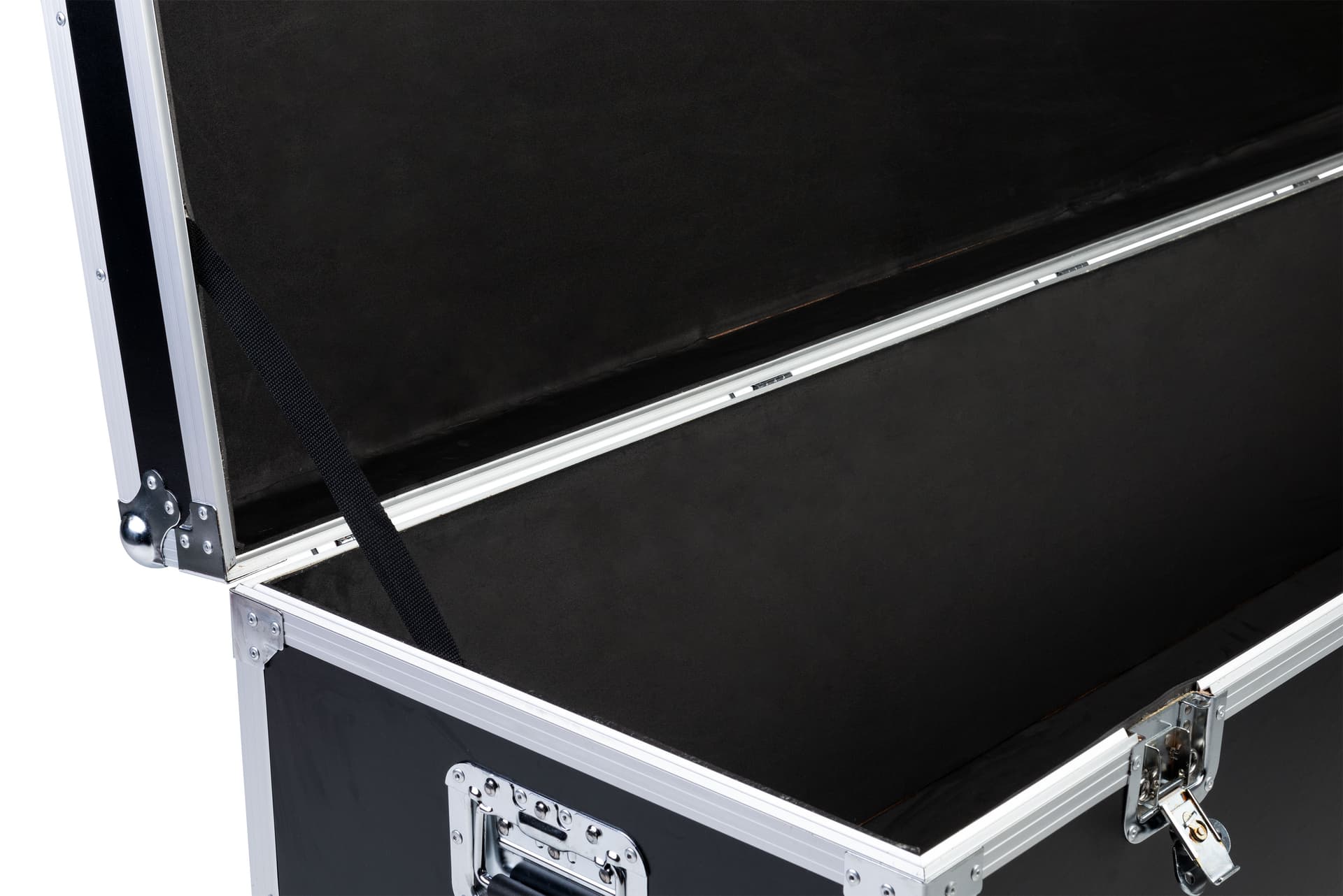 Sturdy plywood paneled oversize trade show storage trunk
