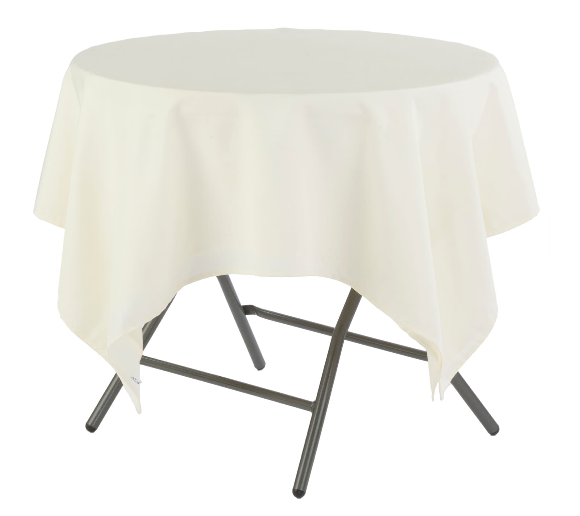 Folding Café Table with White Top