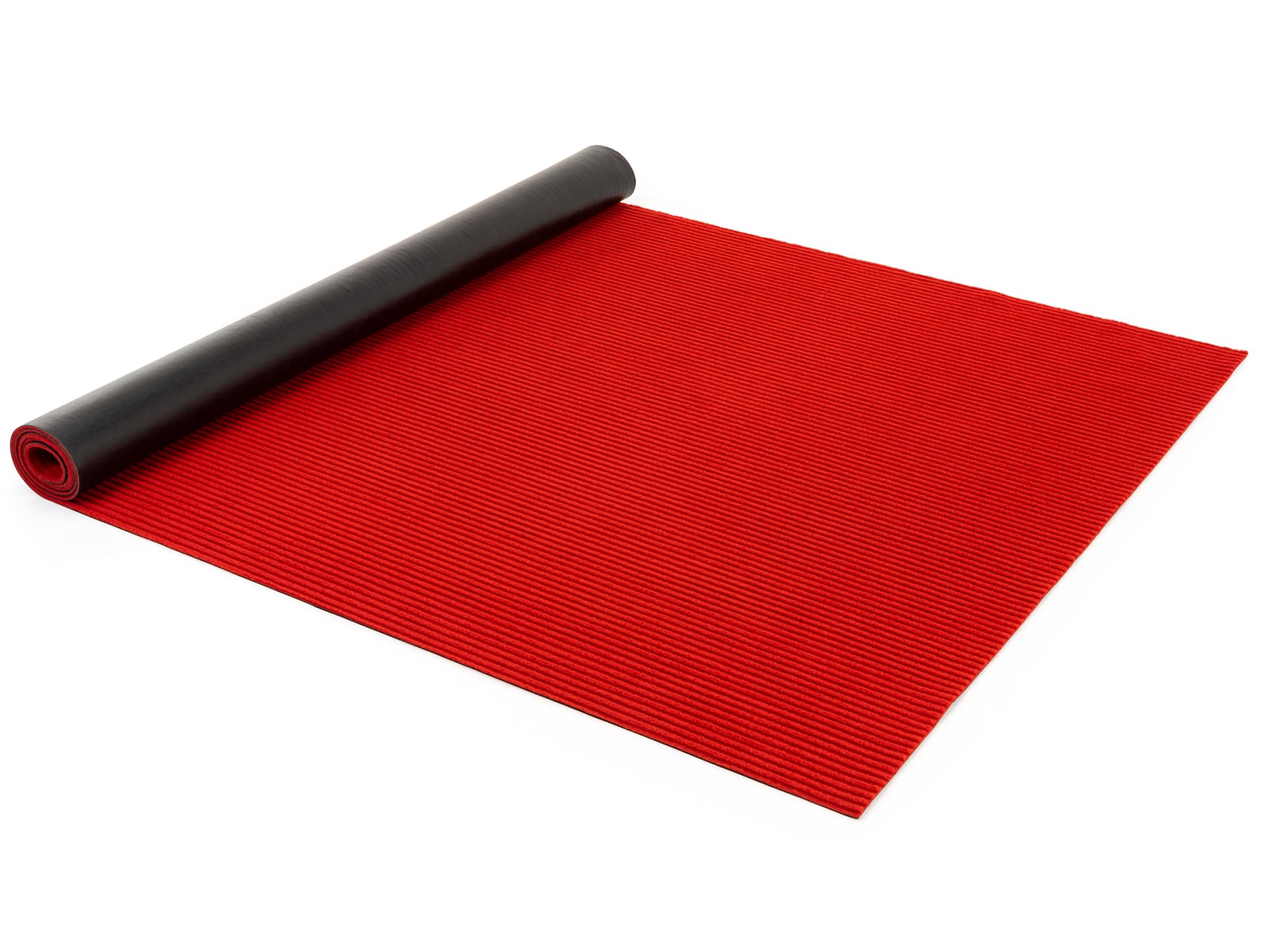 Red 20’ rollable event runner