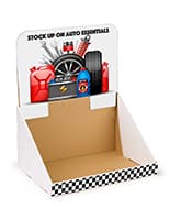 Branded custom countertop cardboard display shipper box