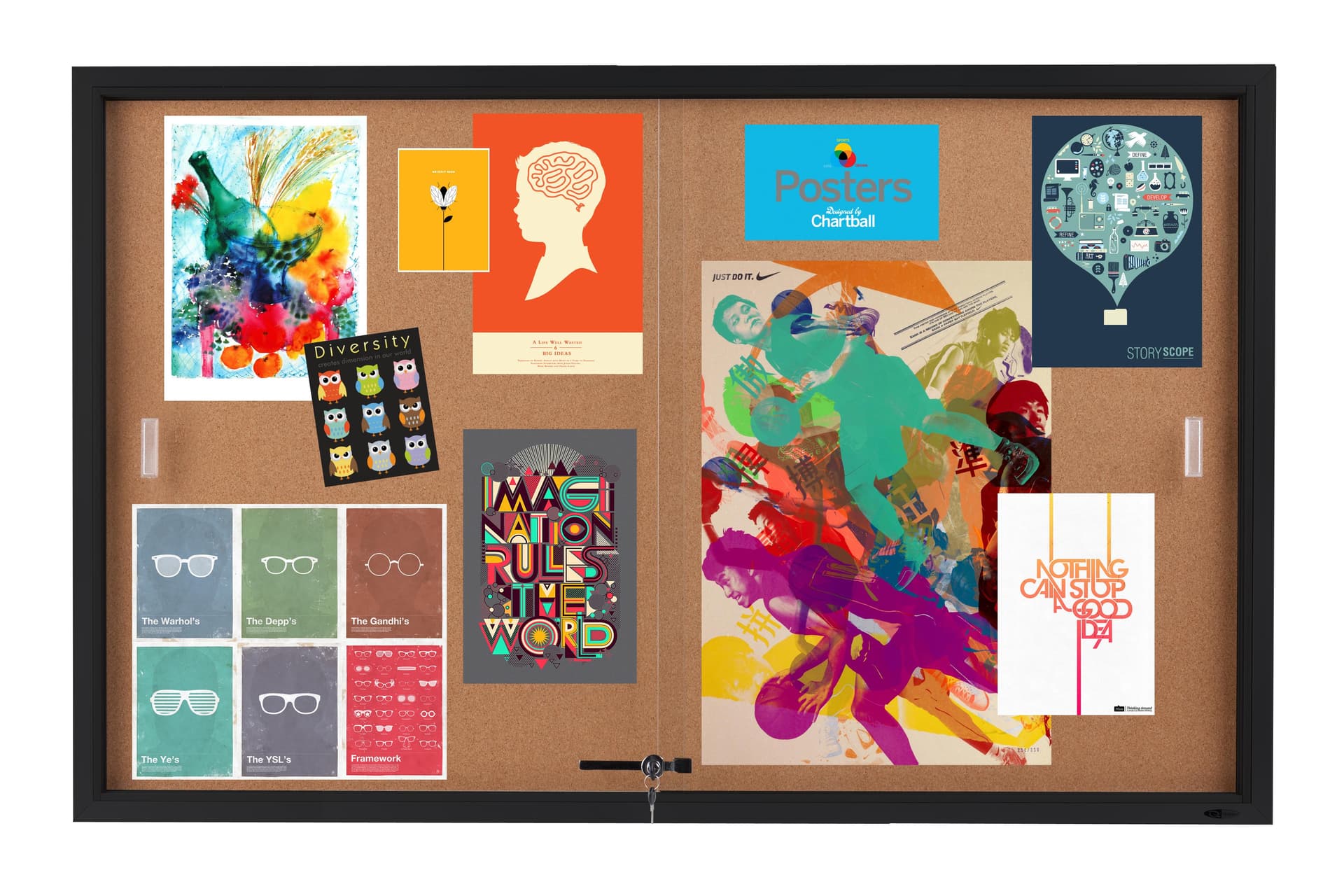 enclosed bulletin boards