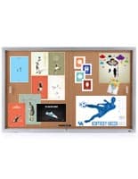 enclosed bulletin board