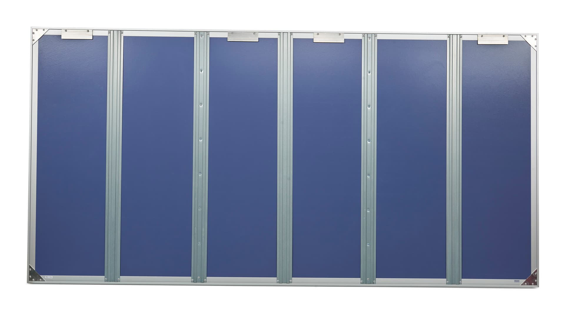 This enclosed 96 x 48 cork board is a wall mounted design 