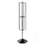 Floorstanding Potato Chip Rack w/ Header, Rotating, 108 Clips - Black