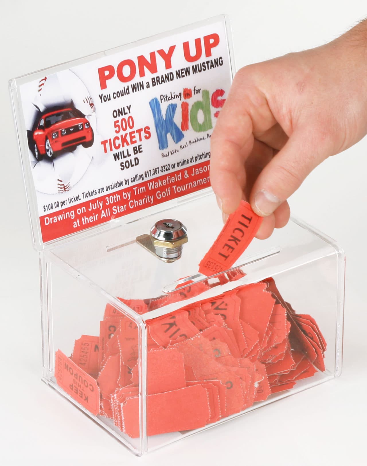Locking Suggestion Box w/Lock And 6" x 4" Header