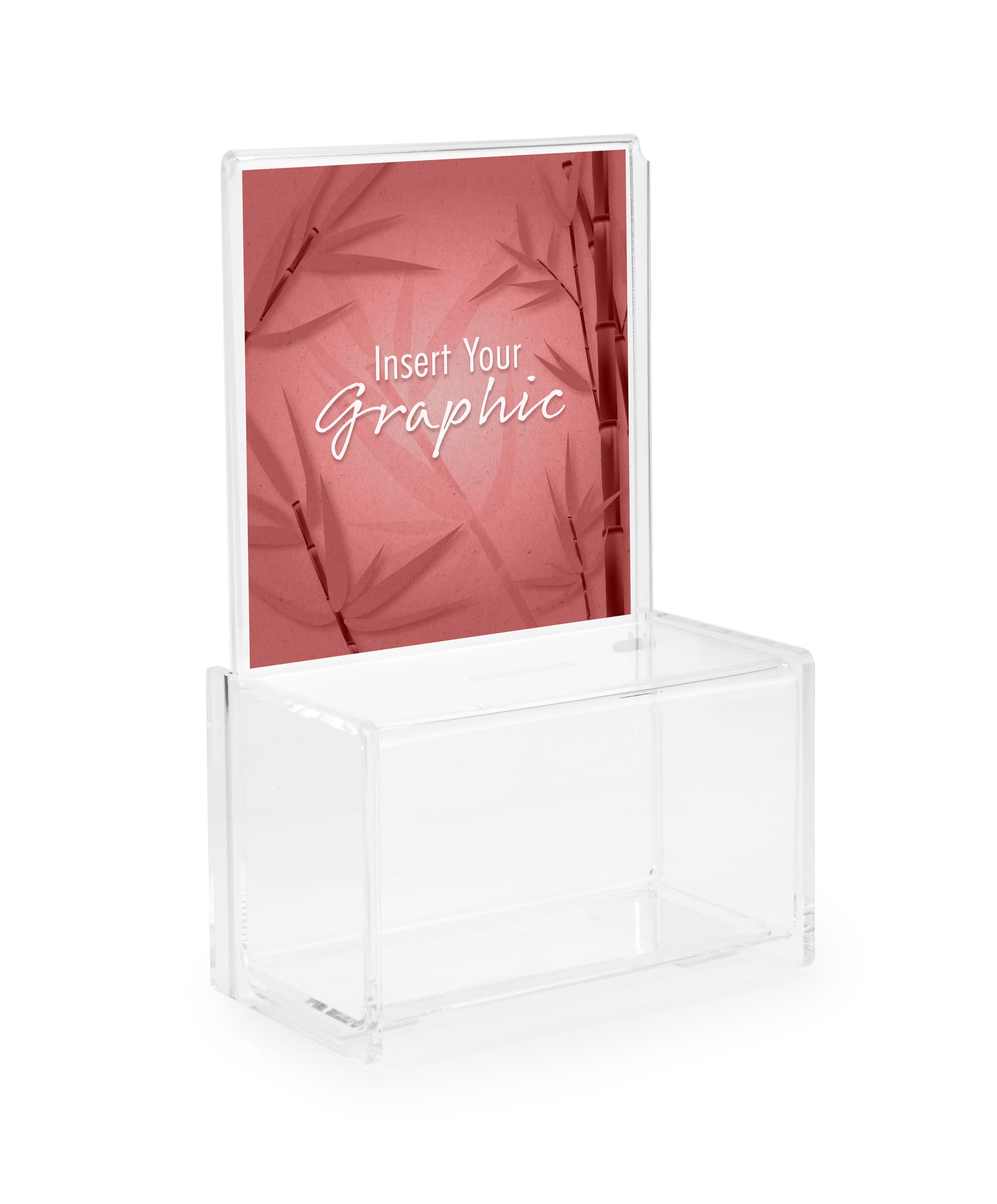 Acrylic Donation Box with Locking Bin