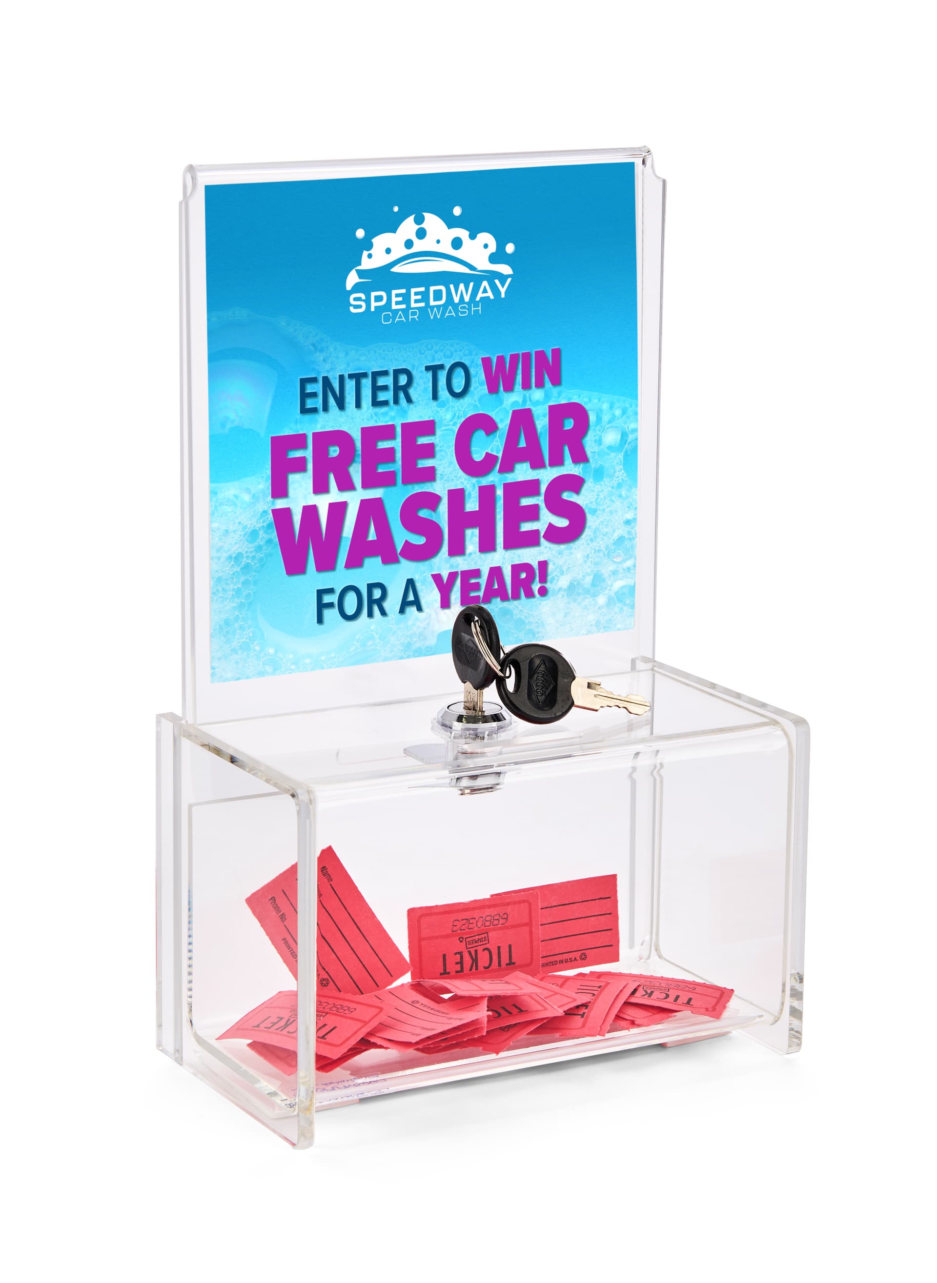 Money Donation Box with Recycled Material 