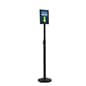 QueuePole 11 x 14 Extra Tall Stanchion Sign Attachment with Double Sided Frame- Black