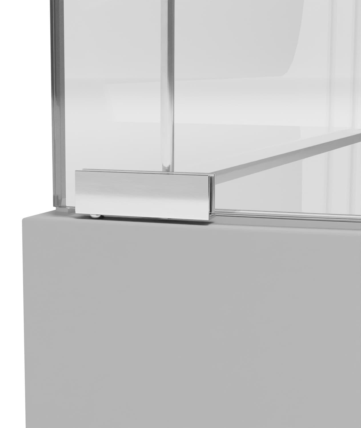 Round display case with silver colorway 