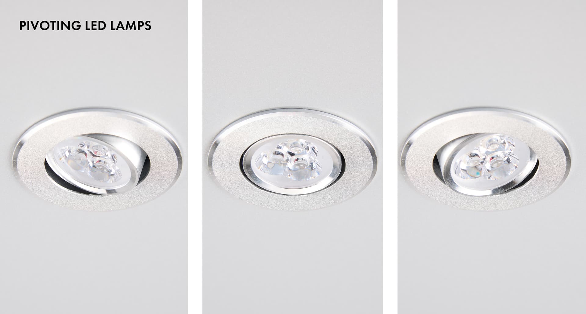 Round display case with top led lights
