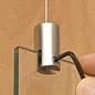 Hanging Cable Clamps, Top Grip, Set of 2 - Silver