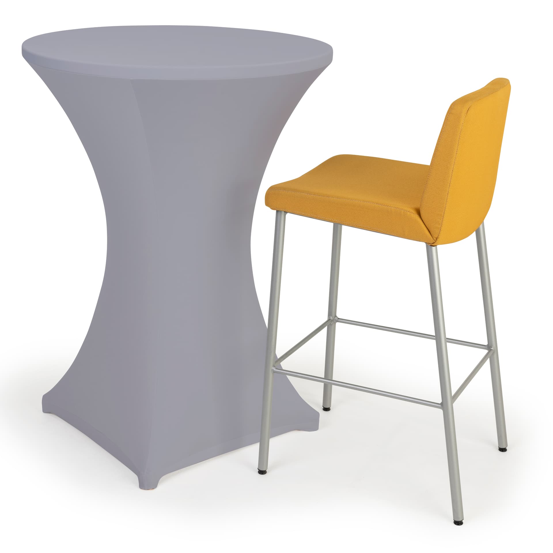 Stretch fabric contours bar height spandex table cover