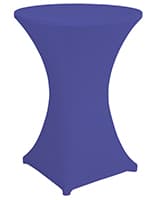 Bar height spandex table cover with elastic hemmed stitching 