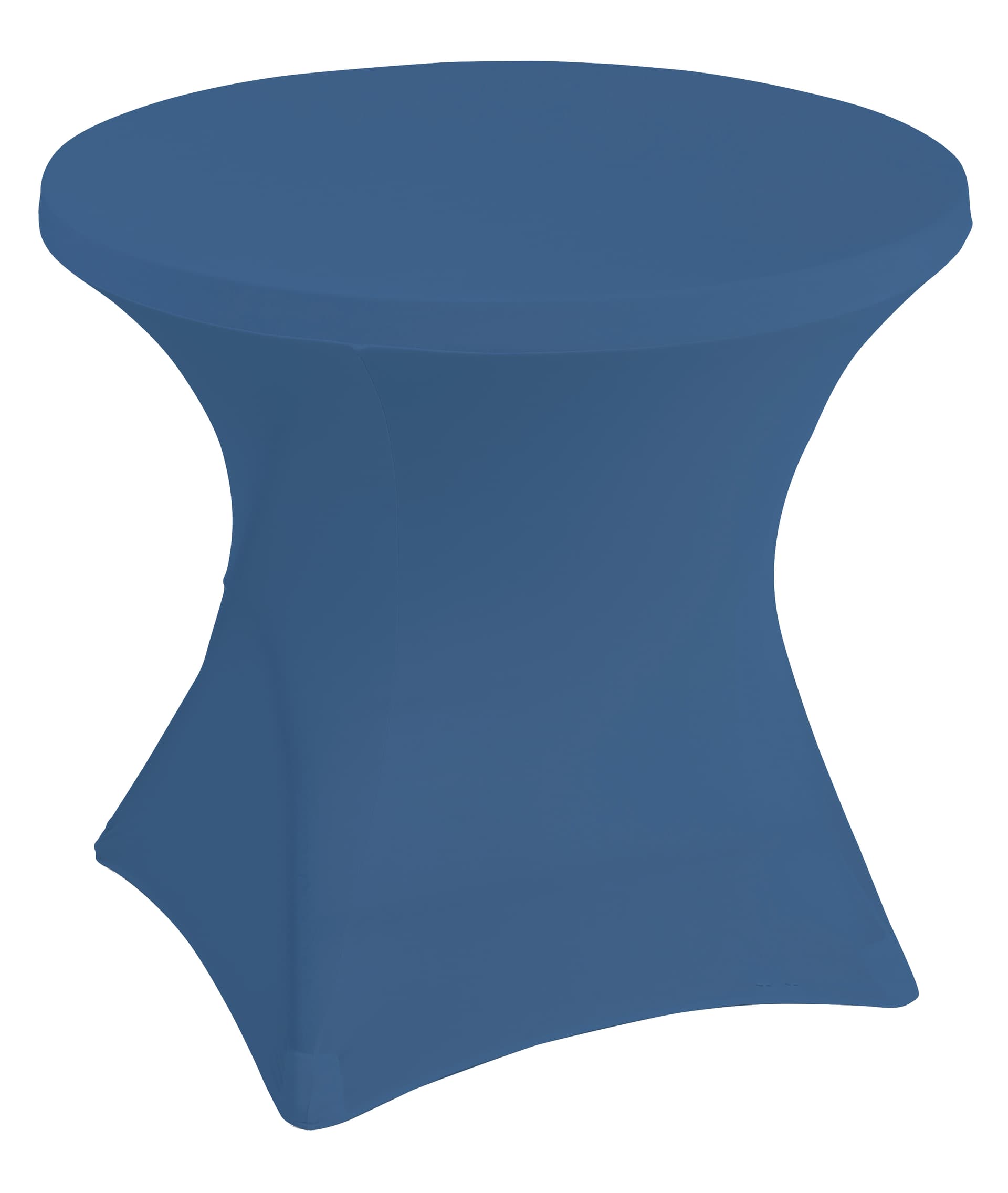 Stretch polyester tablecloths with dryer safe material