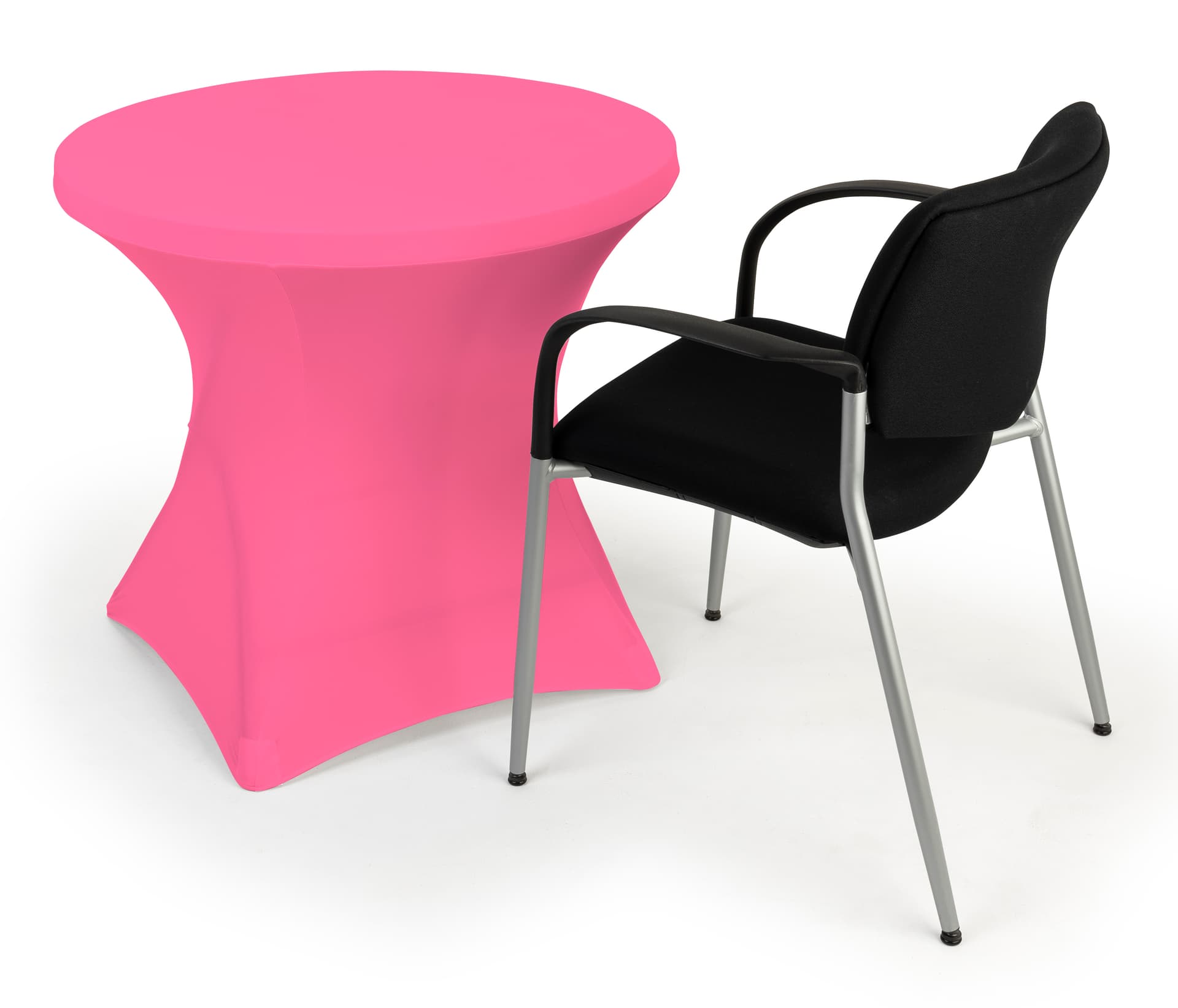 Stretch polyester tablecloths with tight fitted design