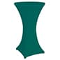 27 x 47 Round Spandex Cocktail Table Cover, Stretch Fit Design - Solid Color