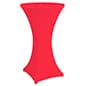 27 x 47 Round Spandex Cocktail Table Cover, Stretch Fit Design - Solid Color