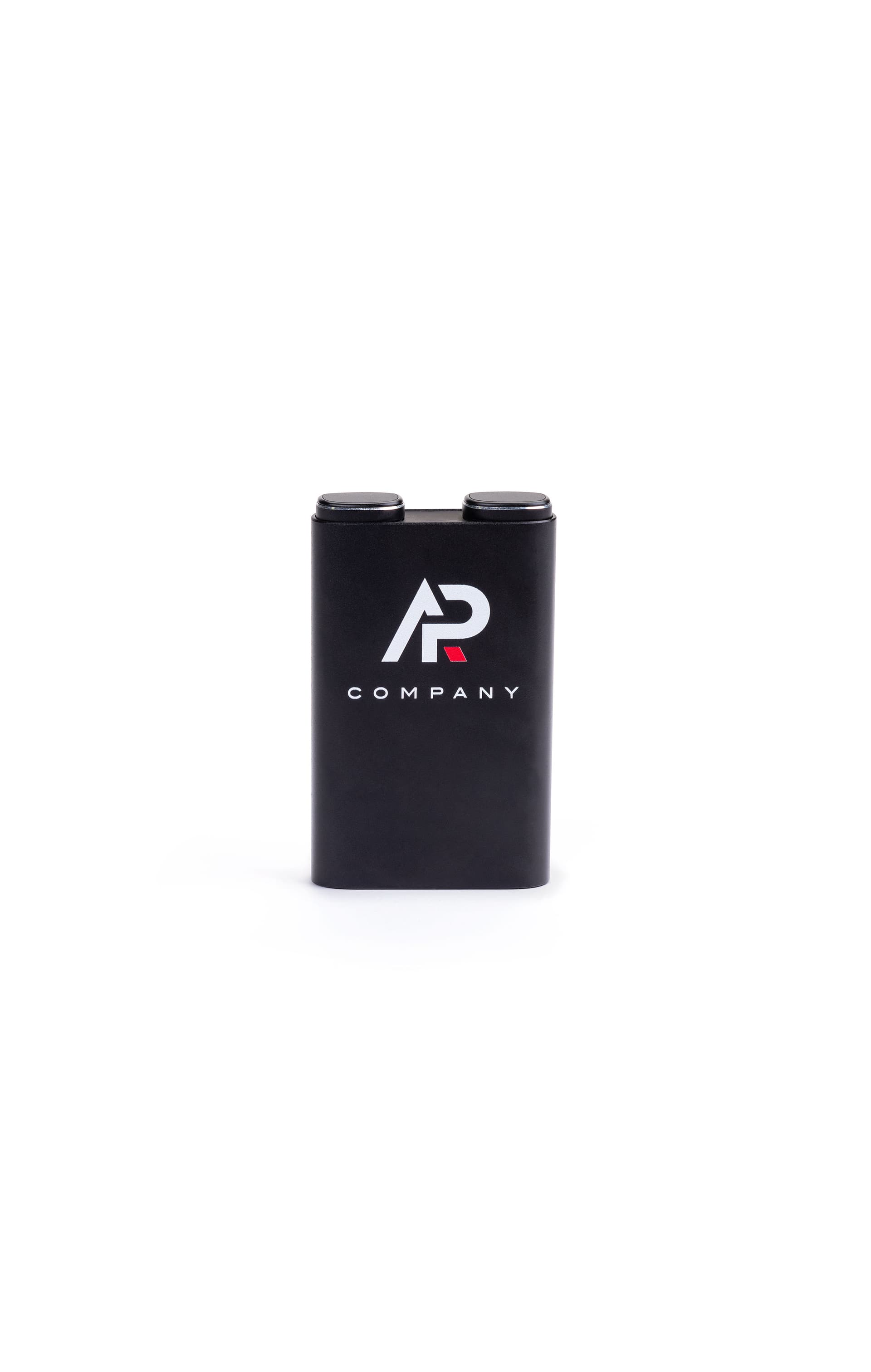 Black power bank with earbuds gift set with slim and compact design 