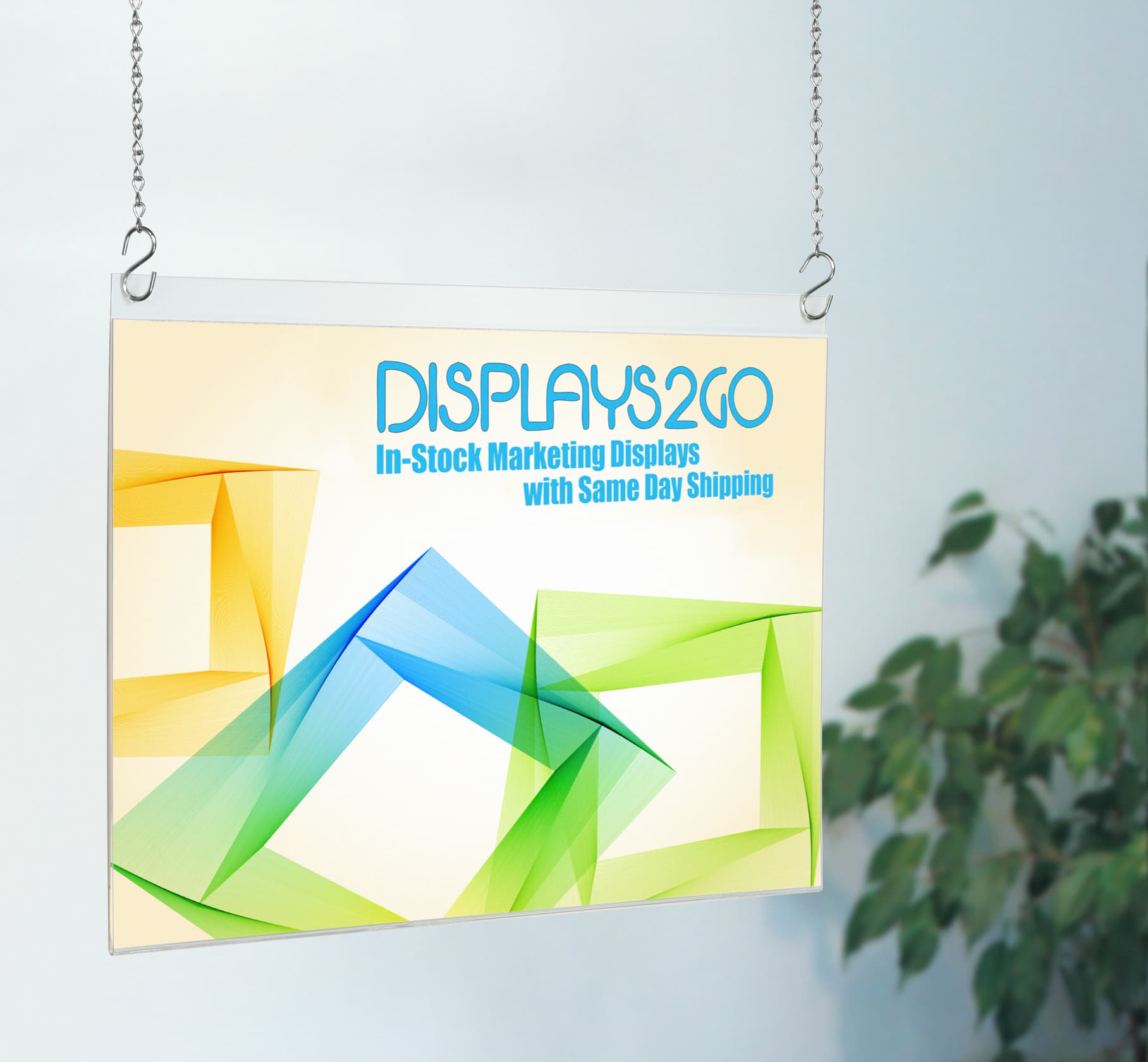 Acrylic Poster Hangers for Window Displays