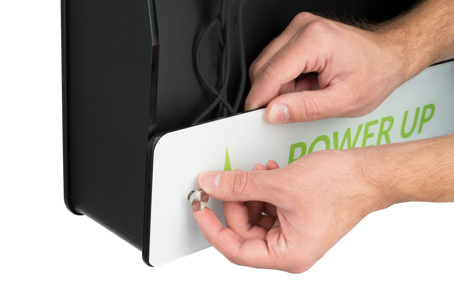 Wall Mount Mobile Charging Kiosk with Standoffs