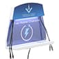 Cell Phone Charging Station w/ Custom Graphics, 5 Cords and Wireless Charging - White