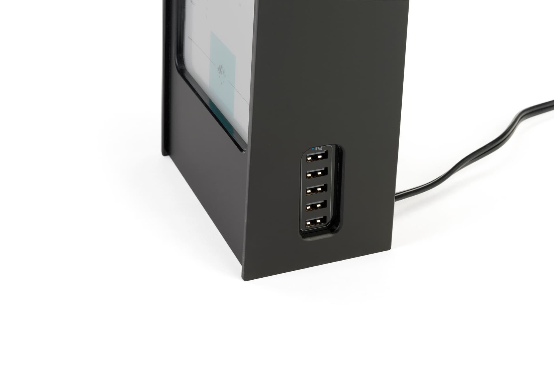 Restaurant menu power bank with 5 USB ports