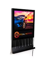 Wall light box charging station with full color printing