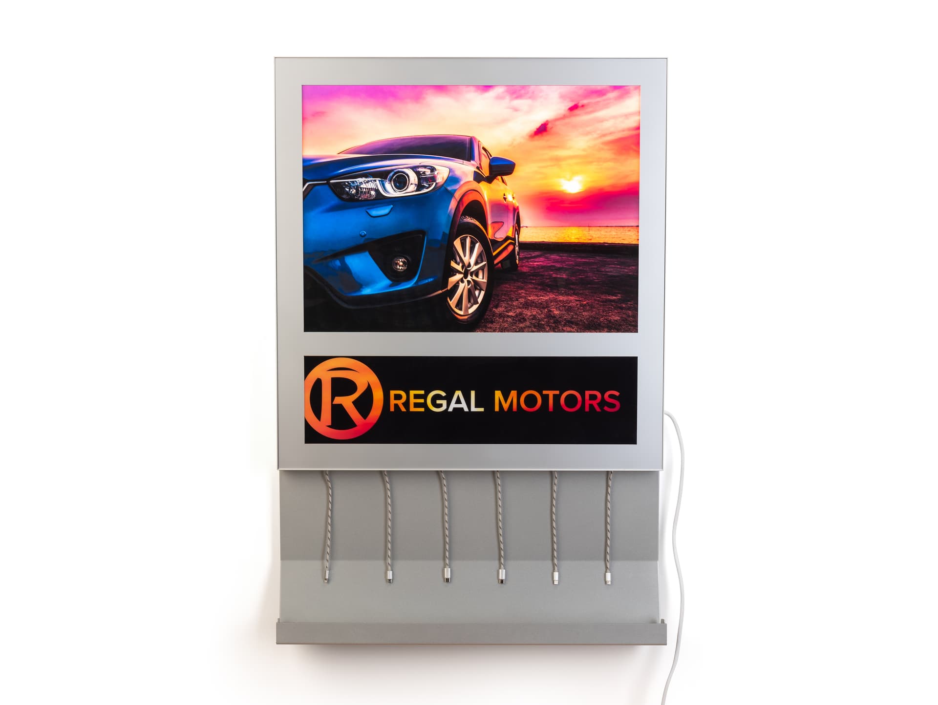 Chargledwl charging light box adversting poster with illuminated graphics 