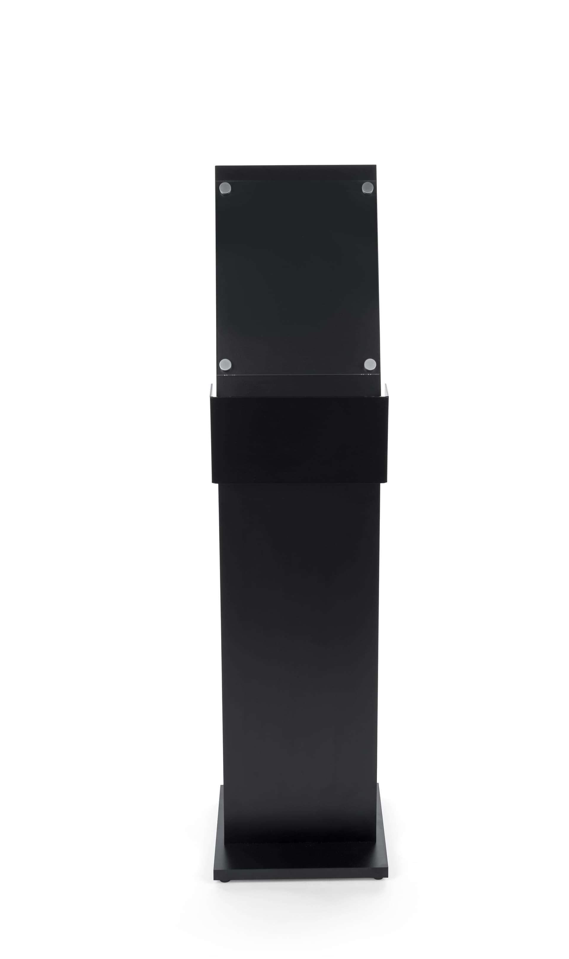 mobile charging station with floor sign holder for dental office waiting room