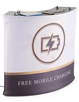 Trade show charging station with a weight of 28.7 pounds