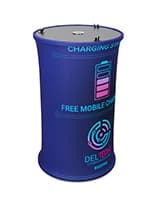 Portable charging station with tabletop 