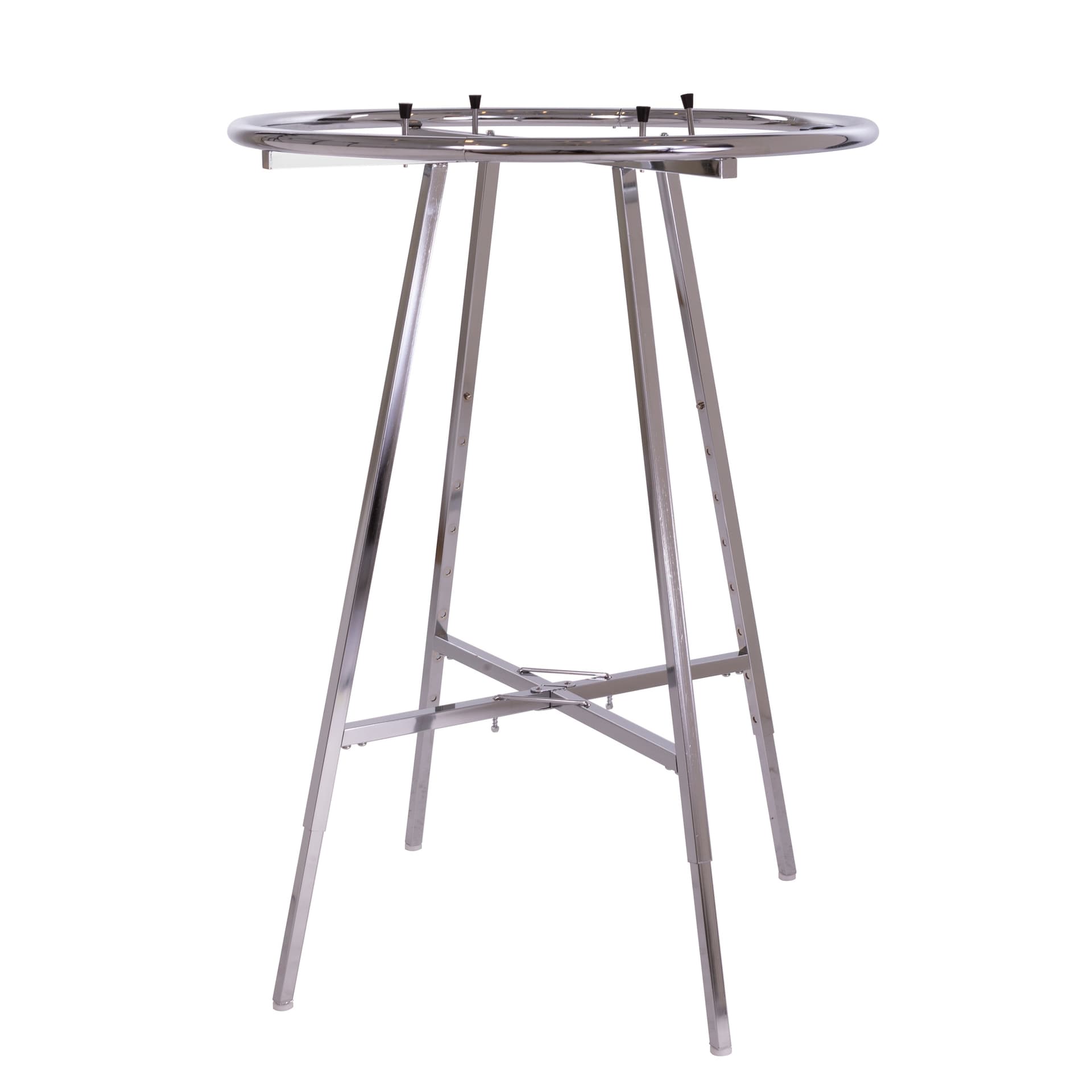 Round clothing rack with 36 inch round hangrail