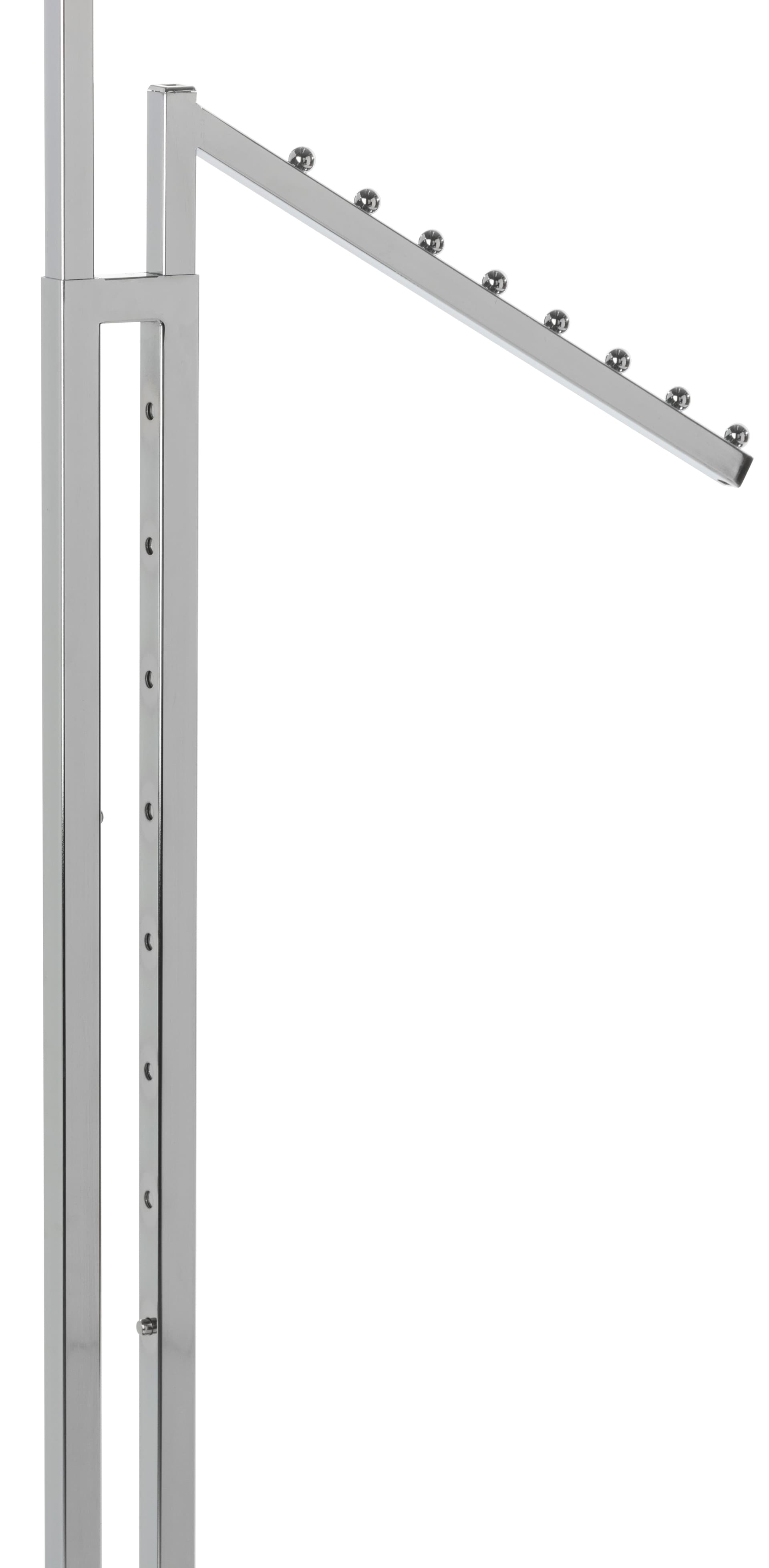 Height Changing Chrome Waterfall Clothing Rack