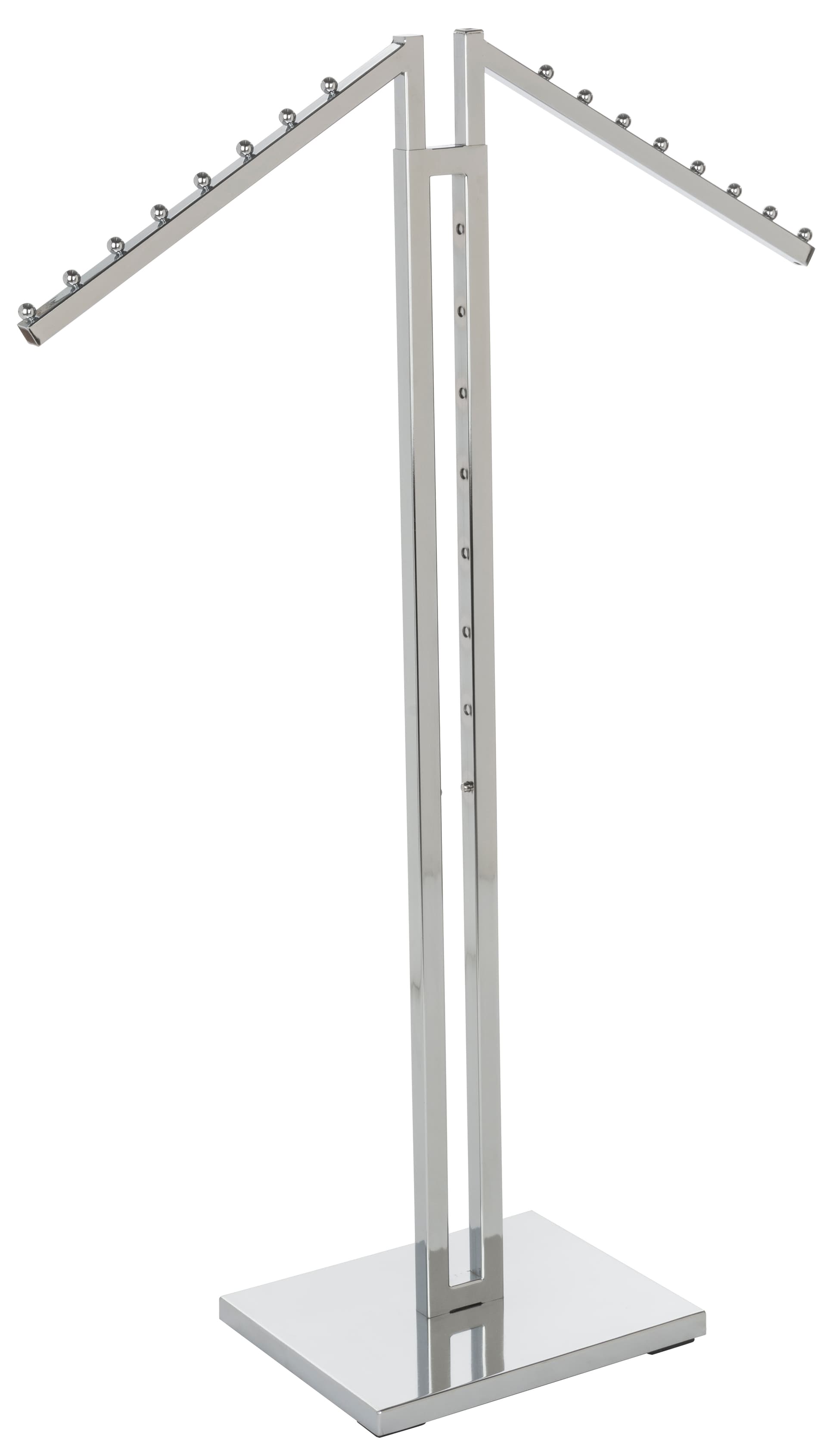 Adjustable Chrome Waterfall Clothing Rack