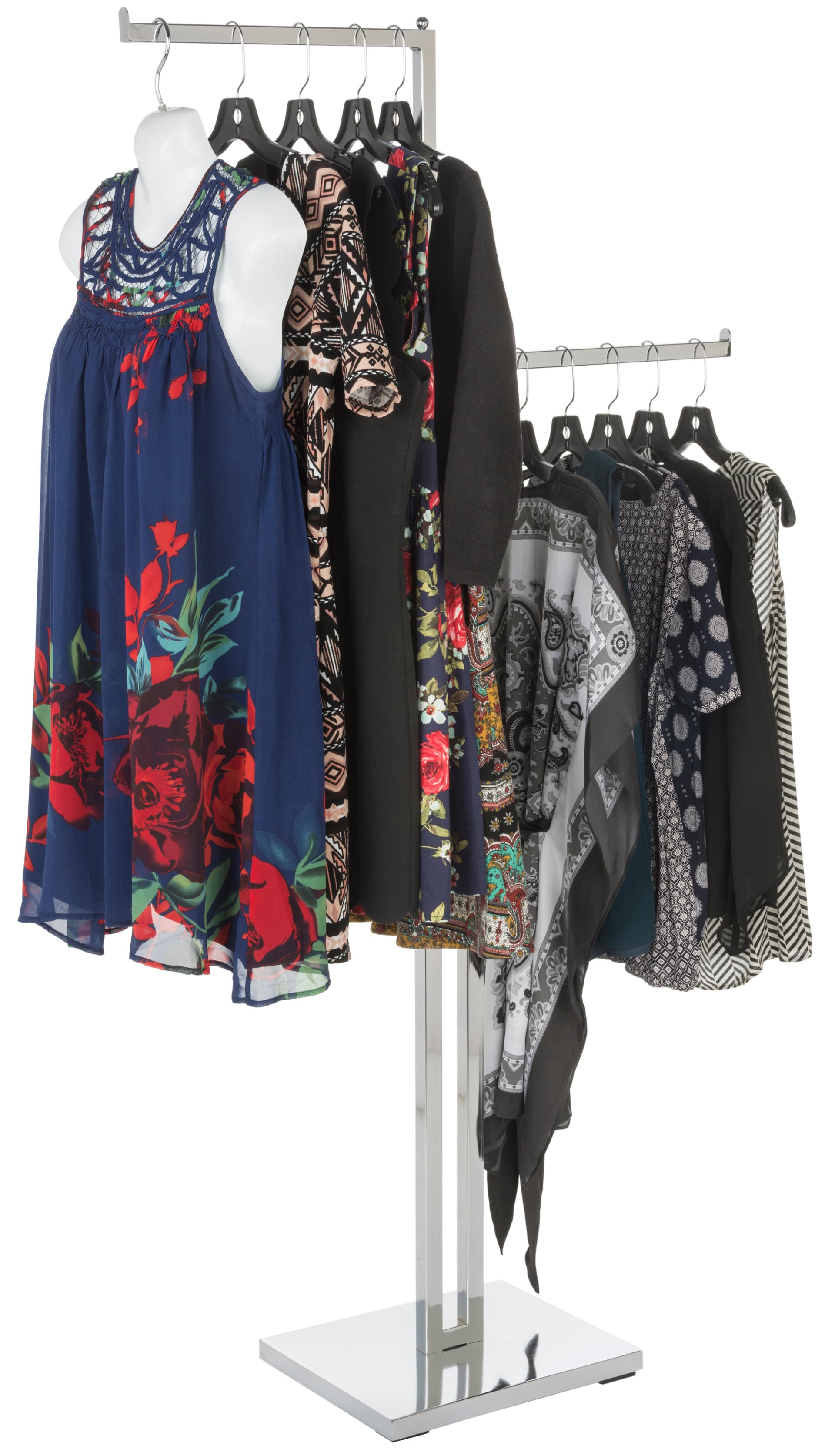 Retail 2-Way Clothing Rack