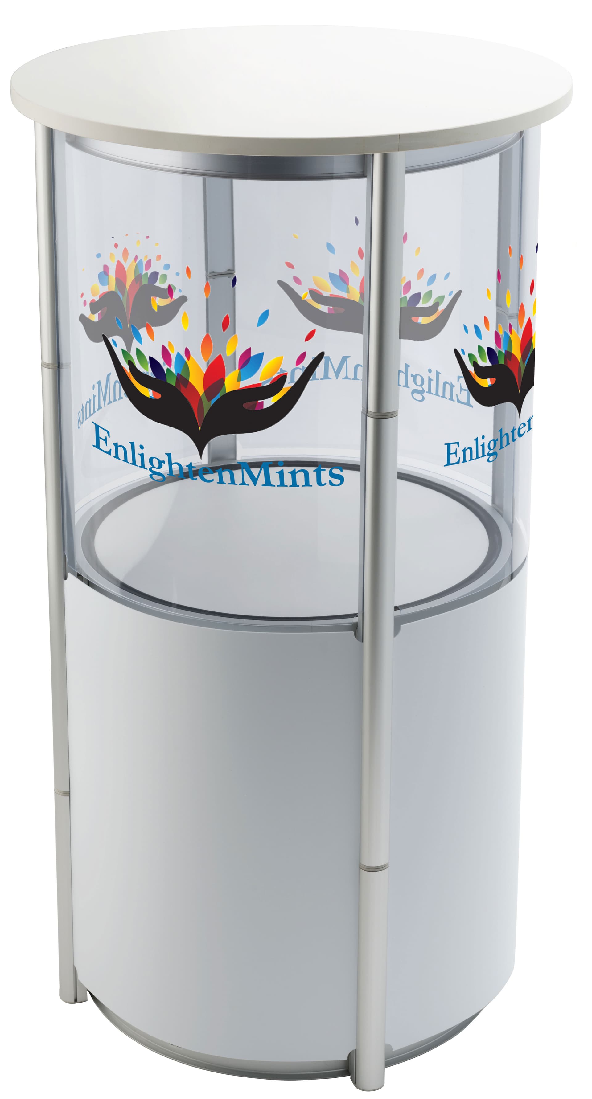 Clear custom panels for twist displays in TWST counter