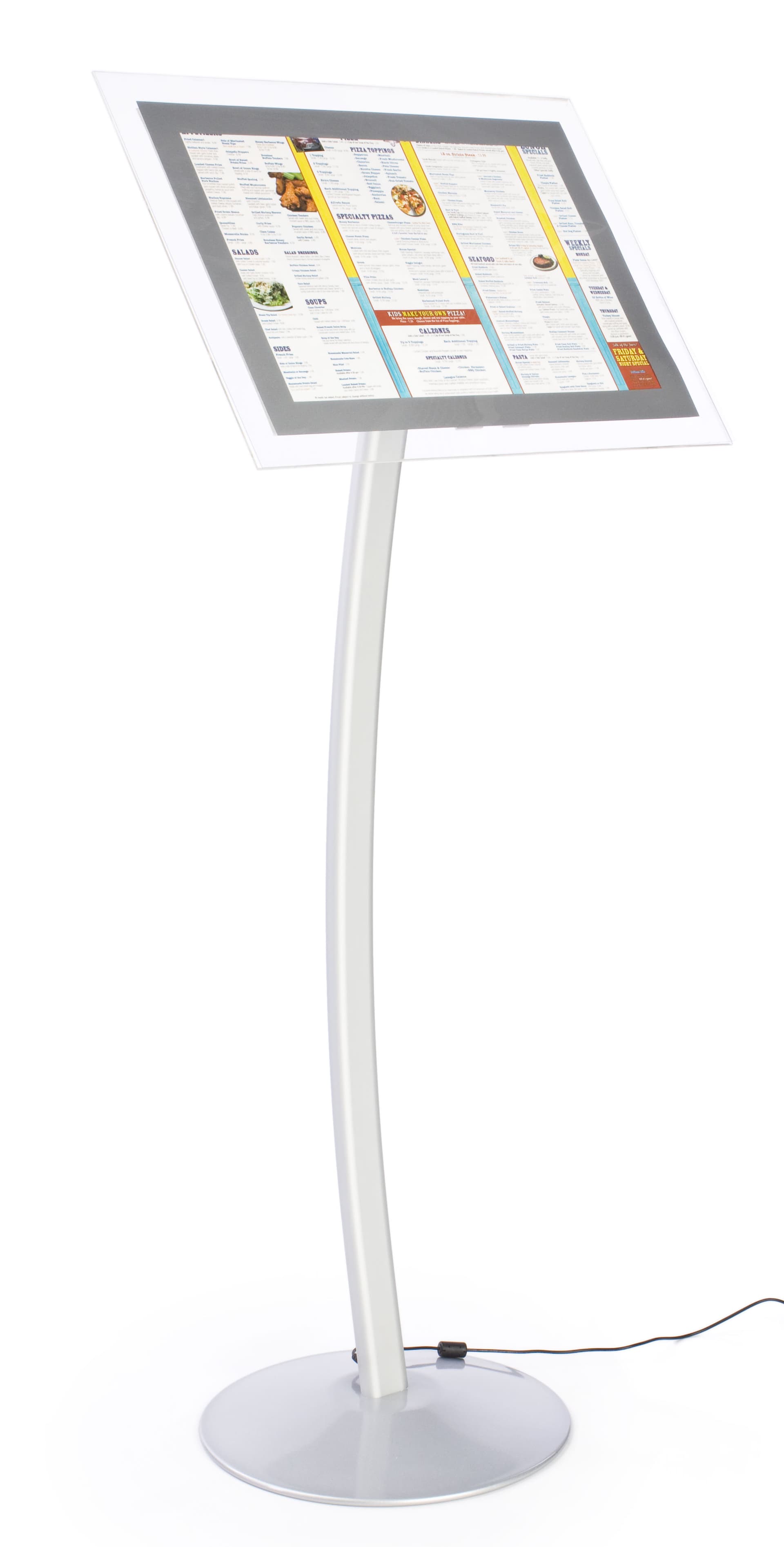 Menu Stand Illuminates 17" x 11" Signs