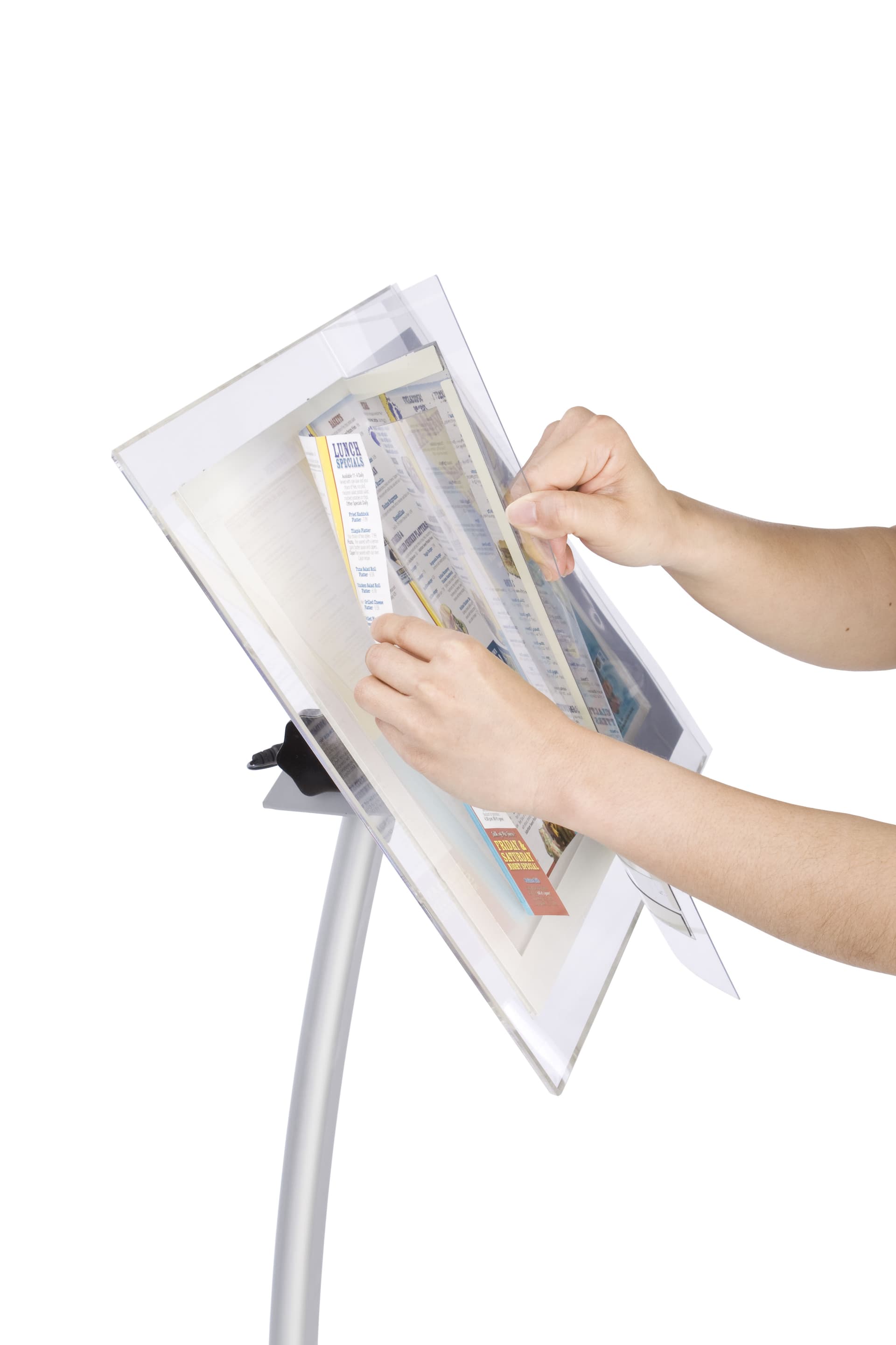 Menu Stand Illuminates 17" x 11" Signs