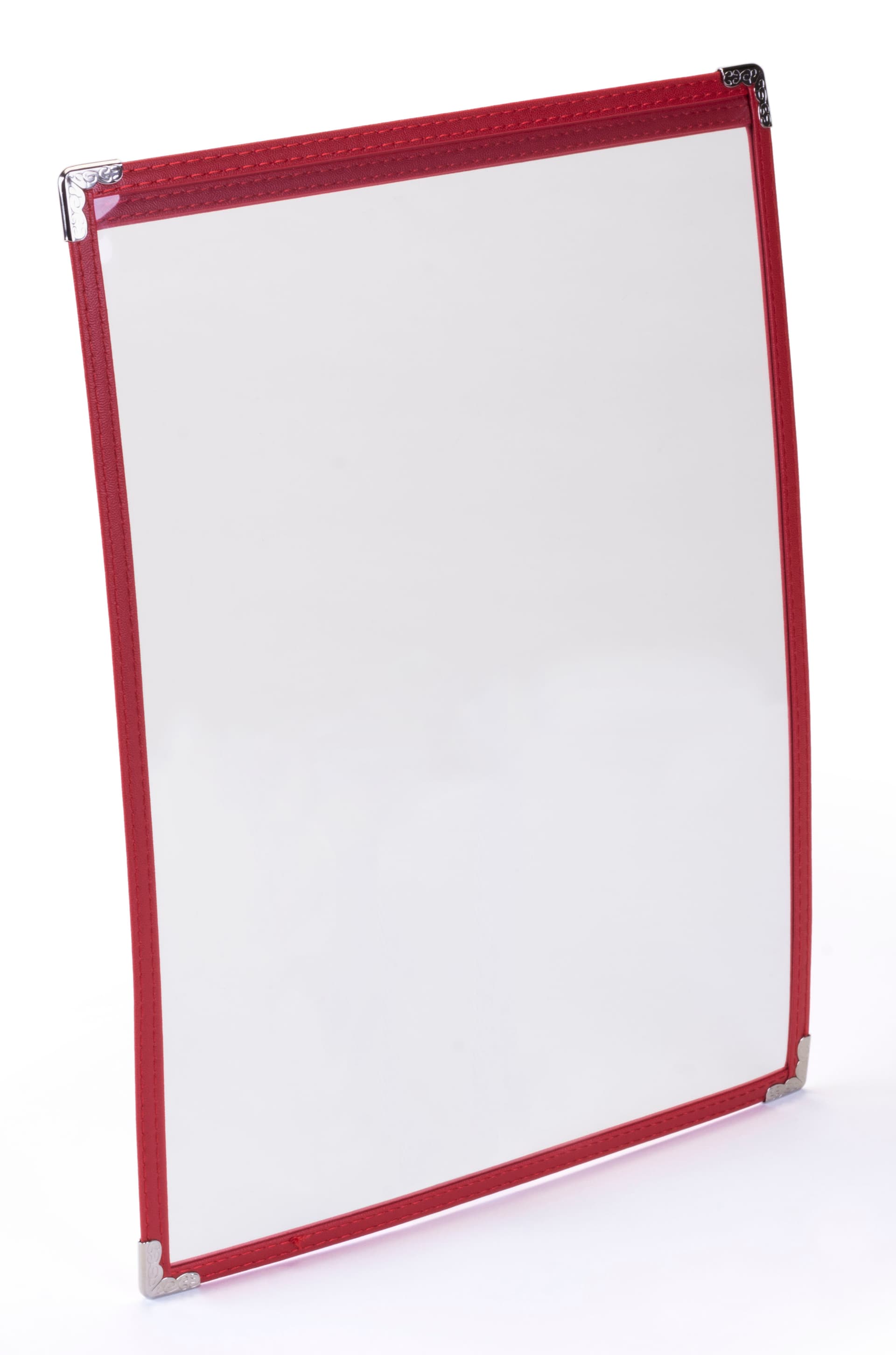 Red 8.5” x 11” Single Panel Wine List Cover Double Sided