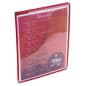 Menu Cover for 8.5  x 11 Menus, Metal Corners, Single Panel - Red