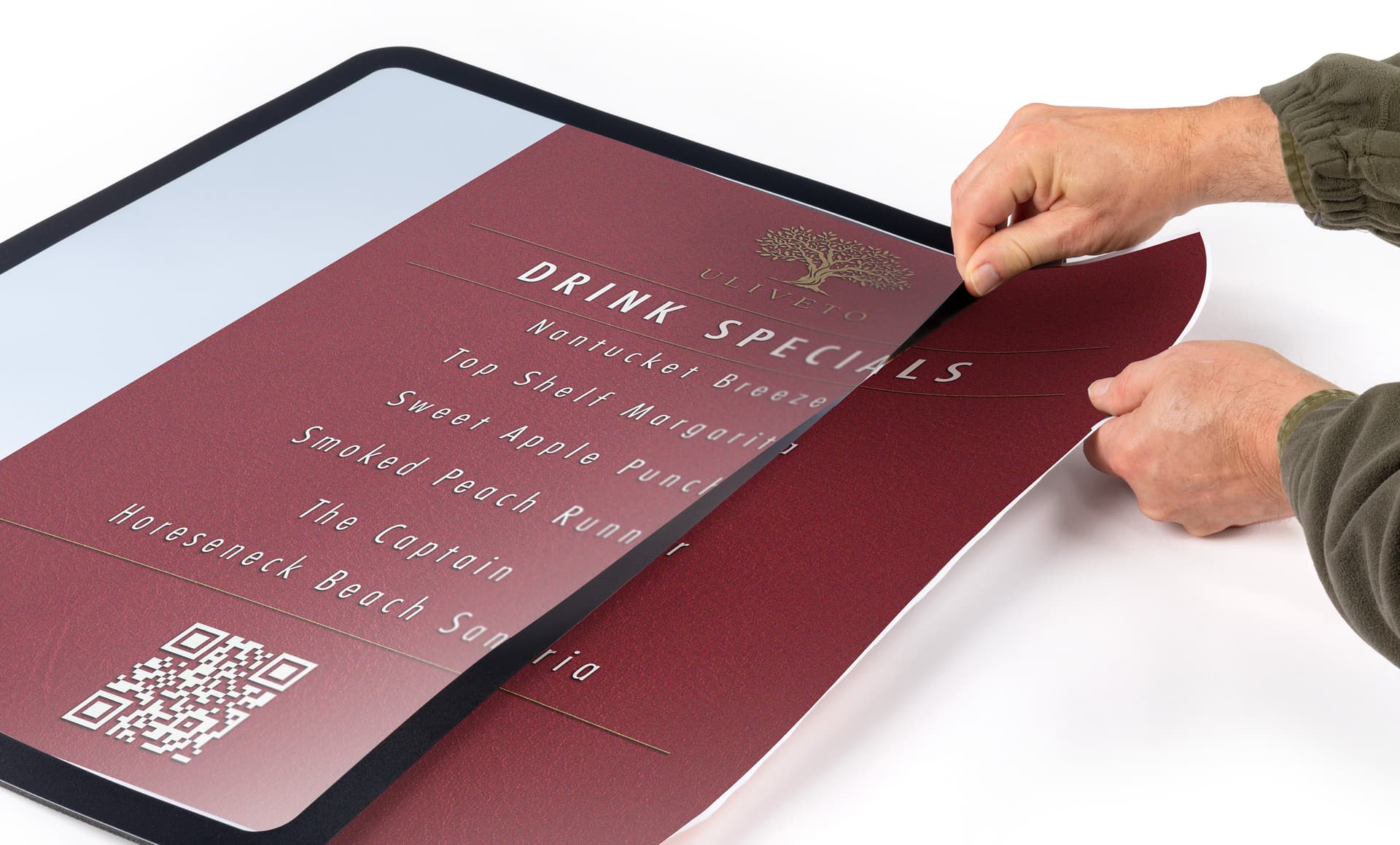 Side Graphic Inserting 18 x 24 Counter Mat Sign Holder