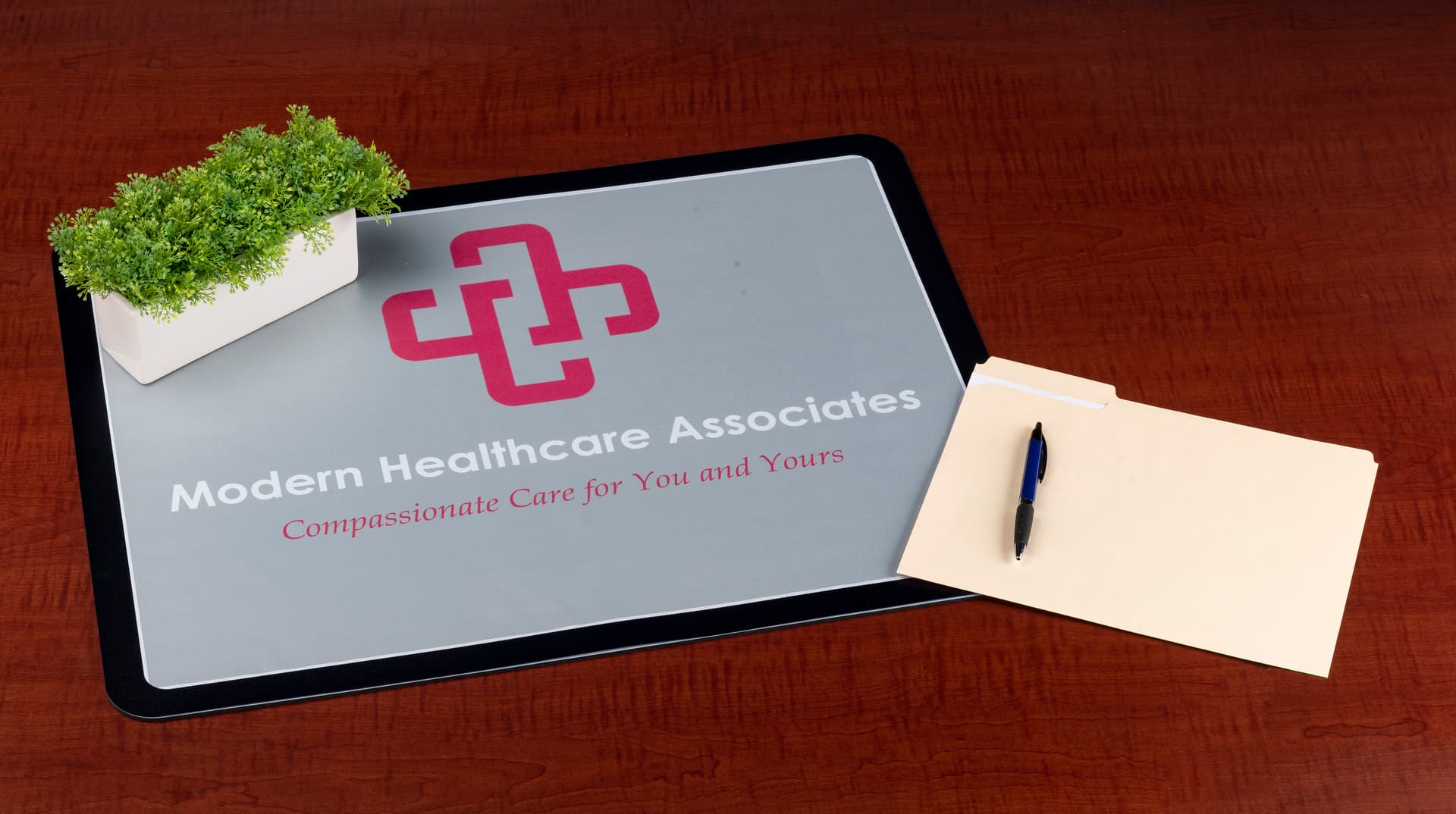 Personalized 18 x 24 Counter Mat Sign Holder