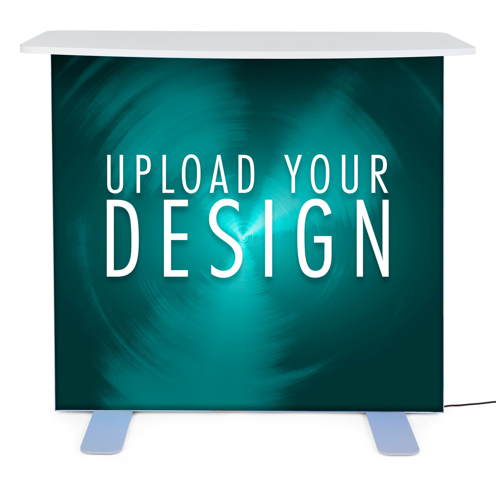 Lightbox pop up counter with LED lighting 