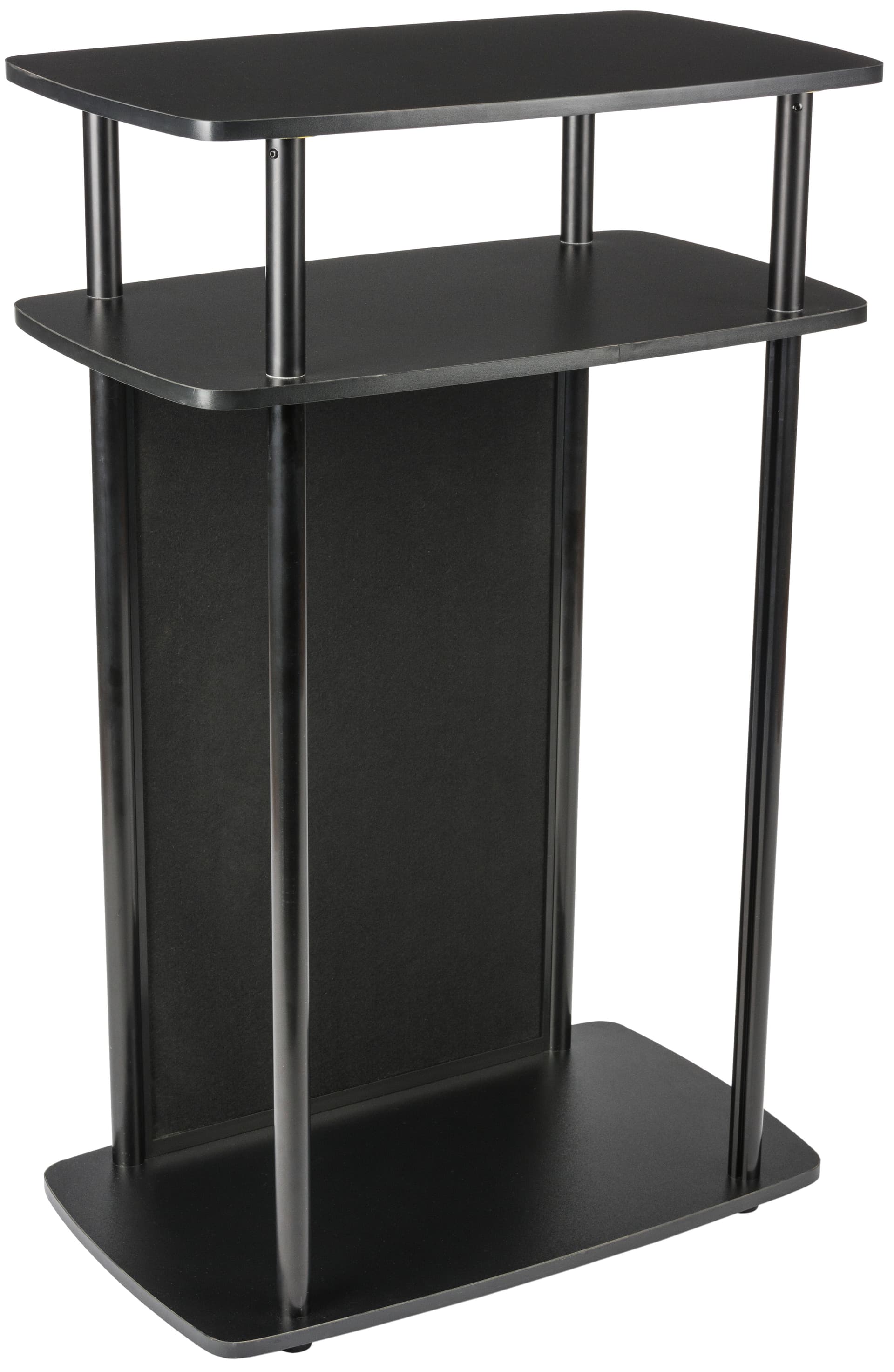 Exhibit Counter With Hook and Loop Panel, Aluminum Poles